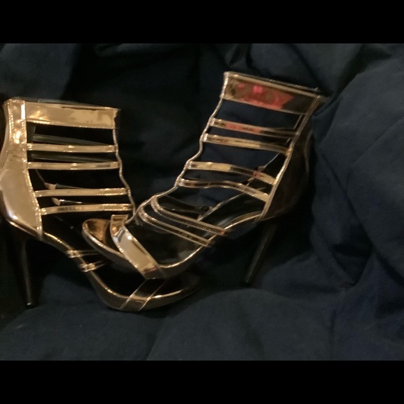 Charlotte Russe Caged Sandal - Picture 2 of 6